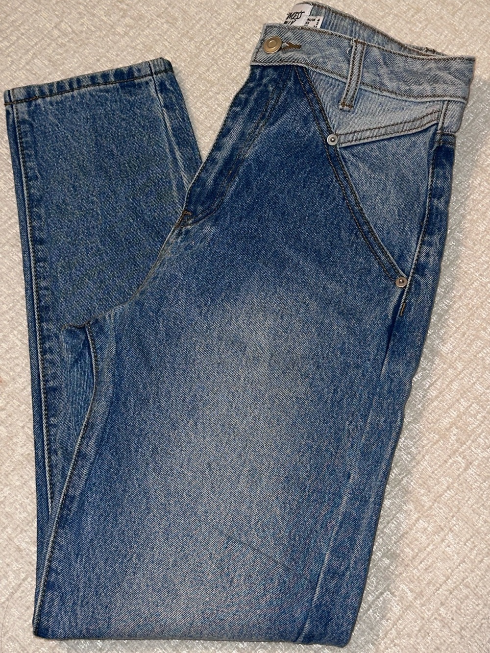 Blue Denim Jeans - Classic Straight Fit